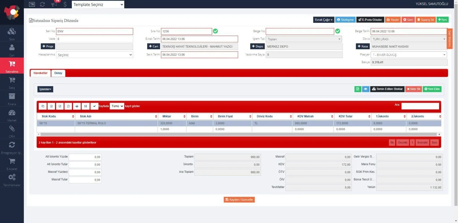 Tamsoft-bulut-yazilimi-satinalma-yonetimi-ekran-goruntuleri-2