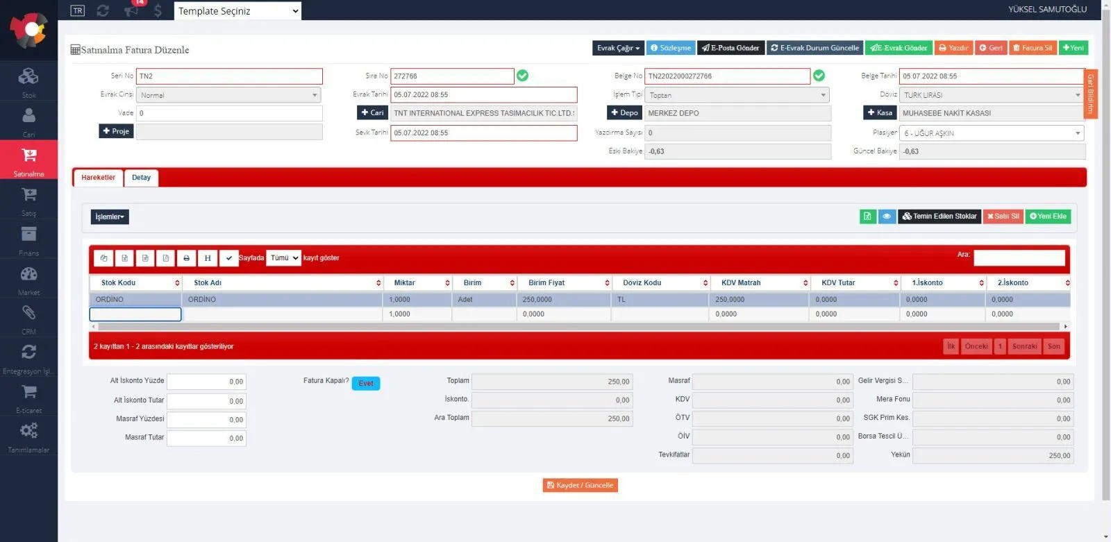 Tamsoft-bulut-yazilimi-satinalma-yonetimi-ekran-goruntuleri-4